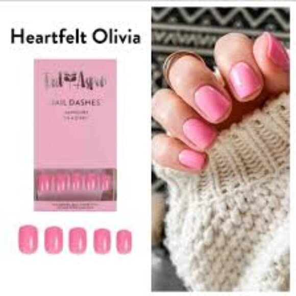 Red Aspen Nails - Heartfelt Olivia Pink Nail Dashes NEW - Picture 2 of 6